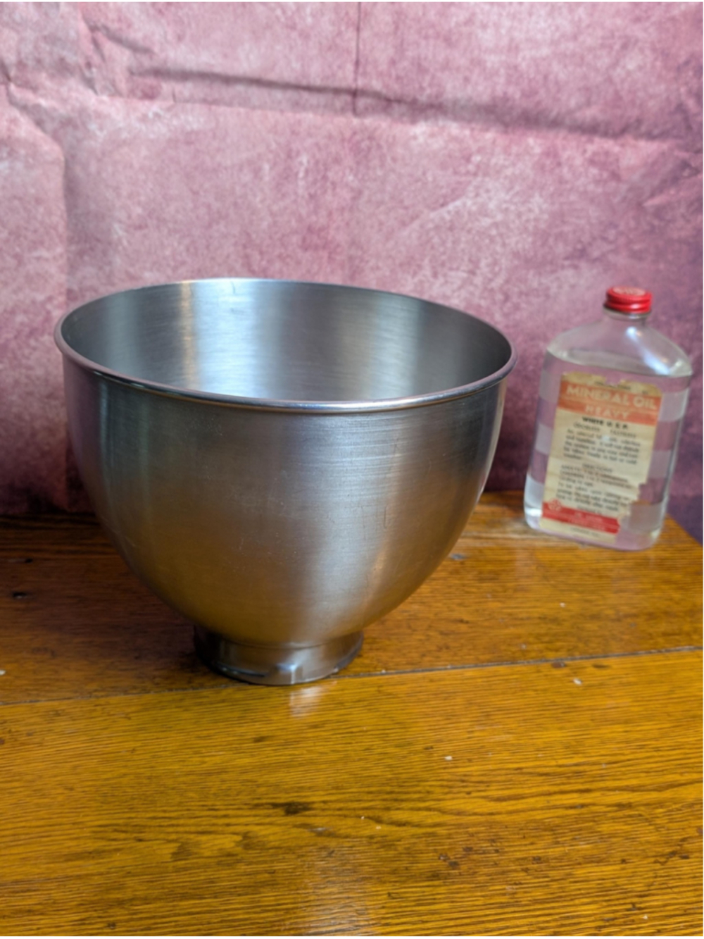 Vintage KitchenAid K45 Stainless Steel Mixing Bowl Made in Korea 4.5 Qt Stand Mi